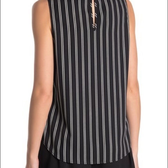 NWT DR2 by Daniel Rainn Striped Sleeveless Shell - Picture 2 of 3